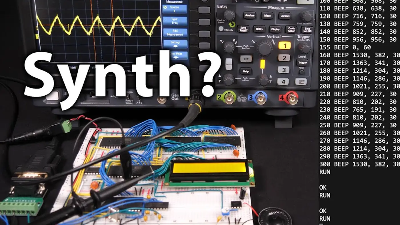 sound synth with a 6502 video