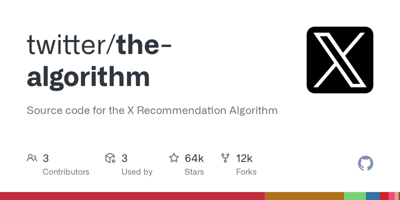 source code for the x recommendation algorithm