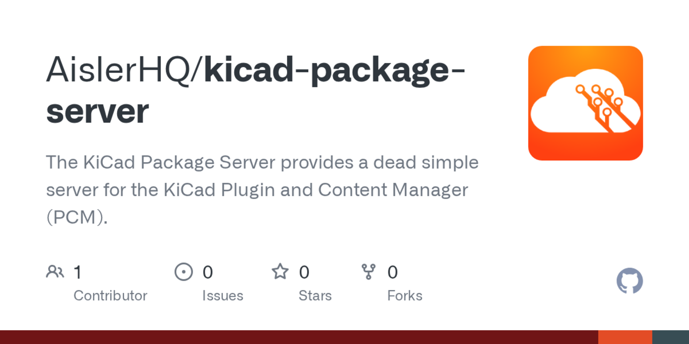 easy to use server for the kicad plugin and content manager