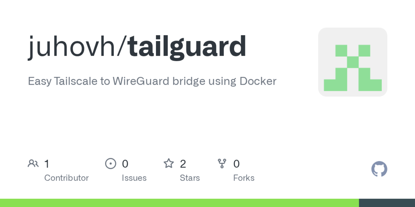 tailguard a way to connect your home wireguard router into tailscale via docker