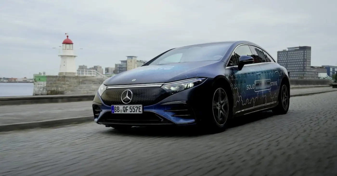 a mercedes eqs with solidstate batteries drove 750 miles with range to spare