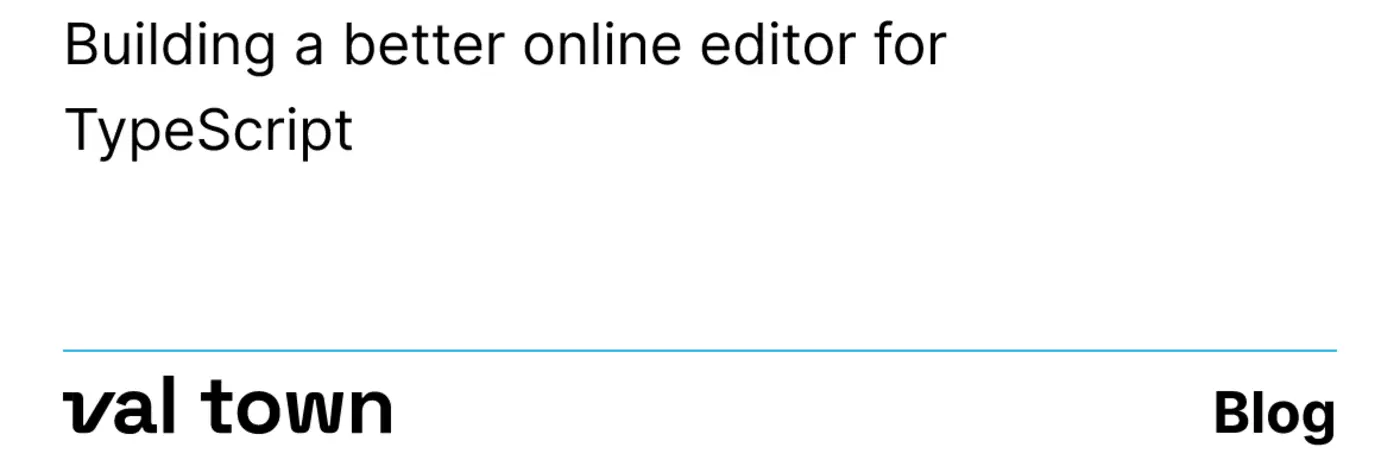 building a better online editor for typescript