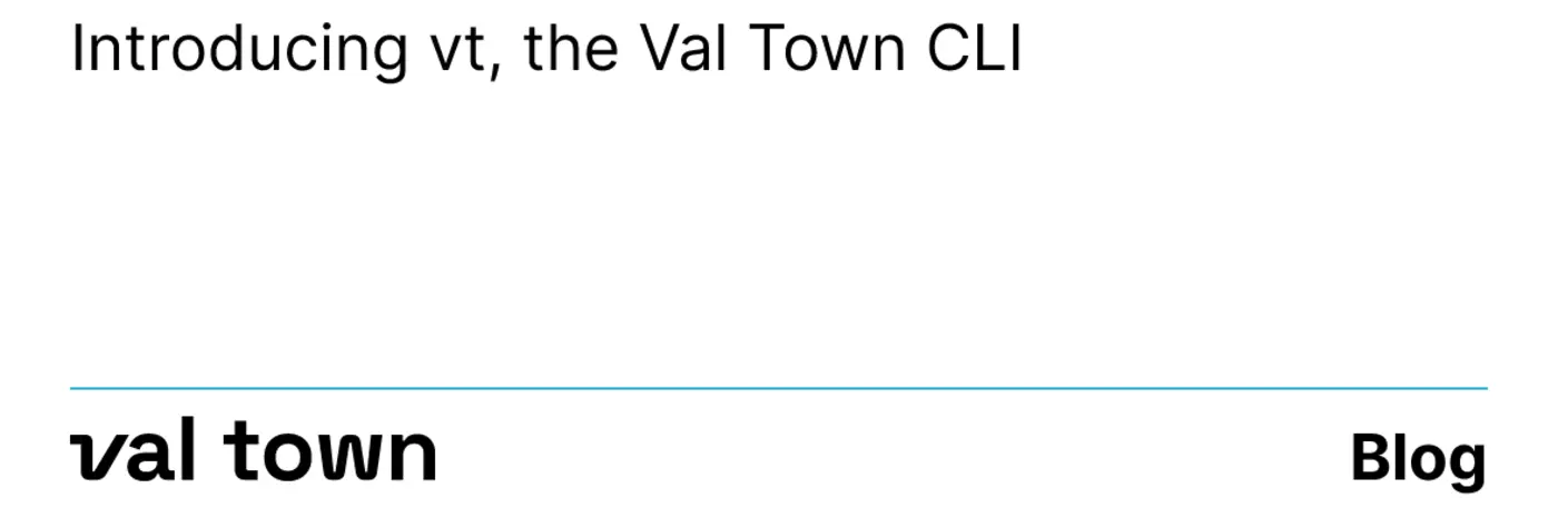 vt the val town cli