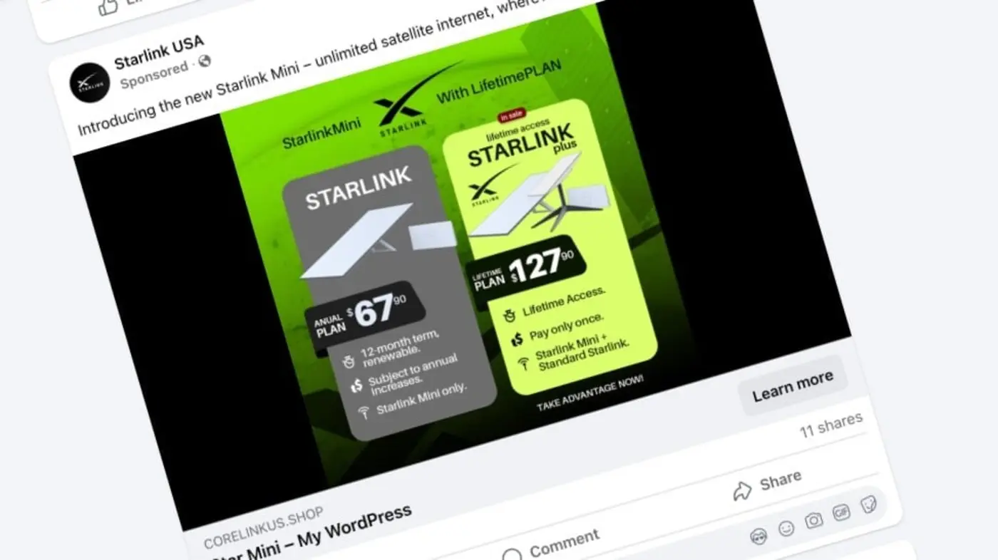 lifetime starlink deal nope itx27s just a scam circulating on facebook