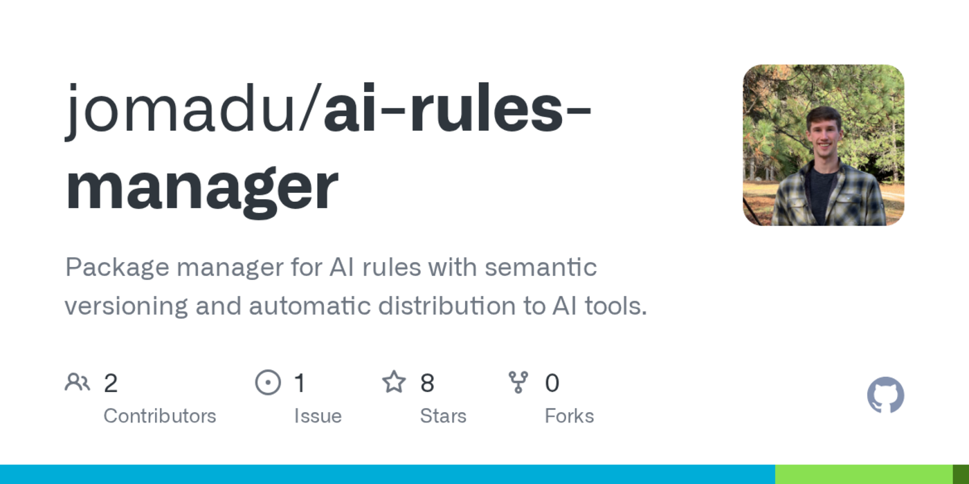 show hn ai rules manager package manager for ai coding assistant rules