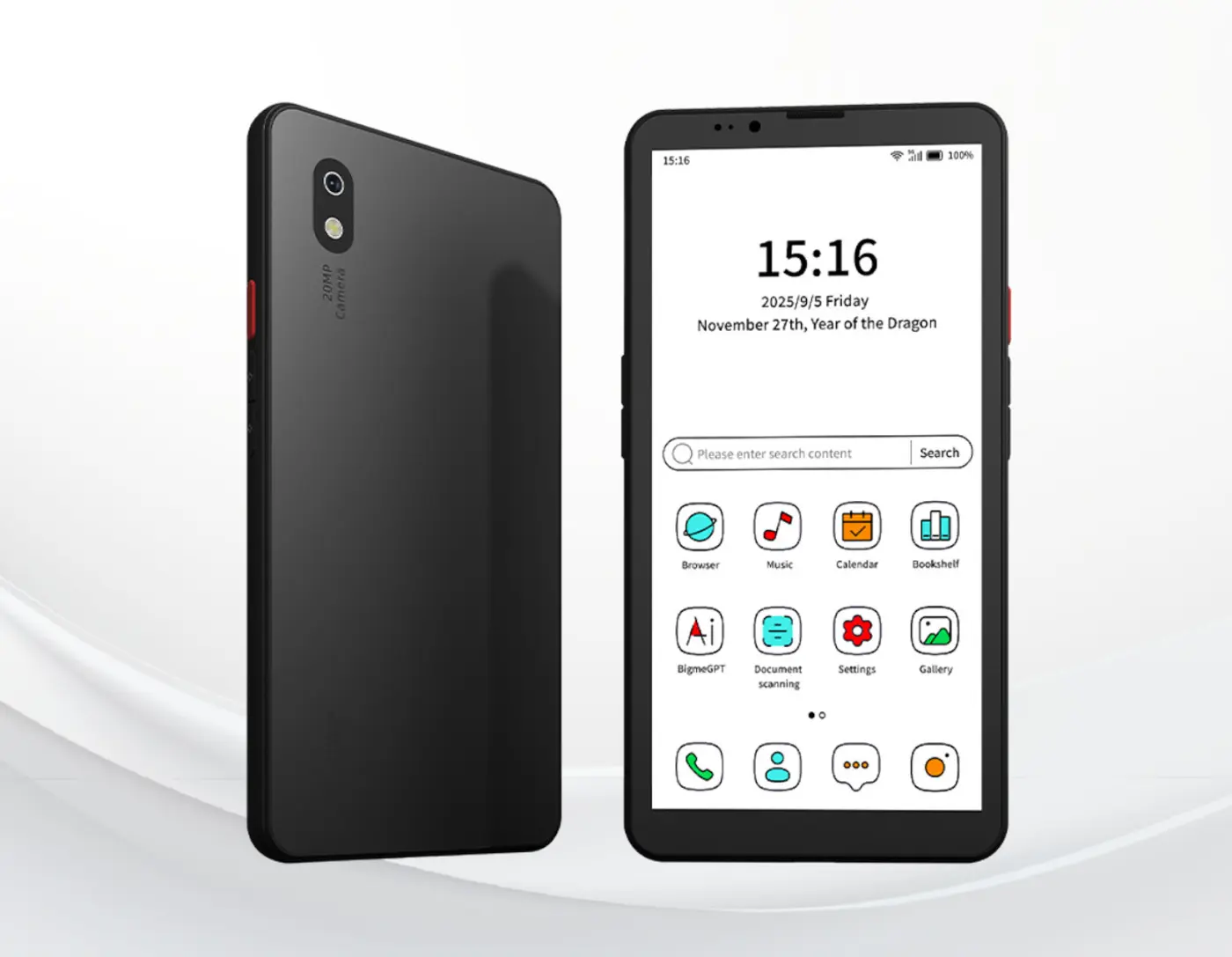 android 14 smartphone offers 613inch eink color display 5g