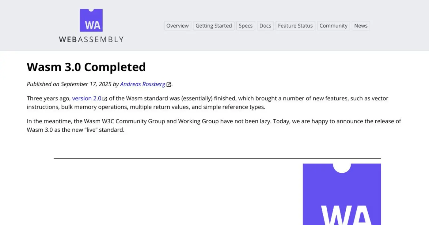 wasm 30 completed