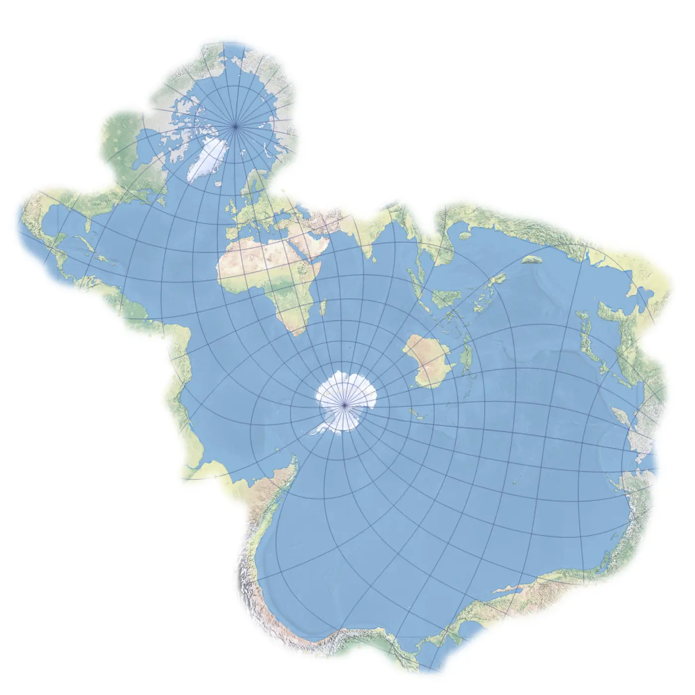 the spilhaus projectiona world map according to fish