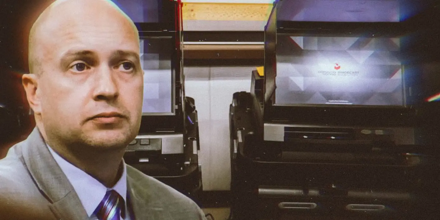 half of americax27s voting machines are now owned by a maga oligarch