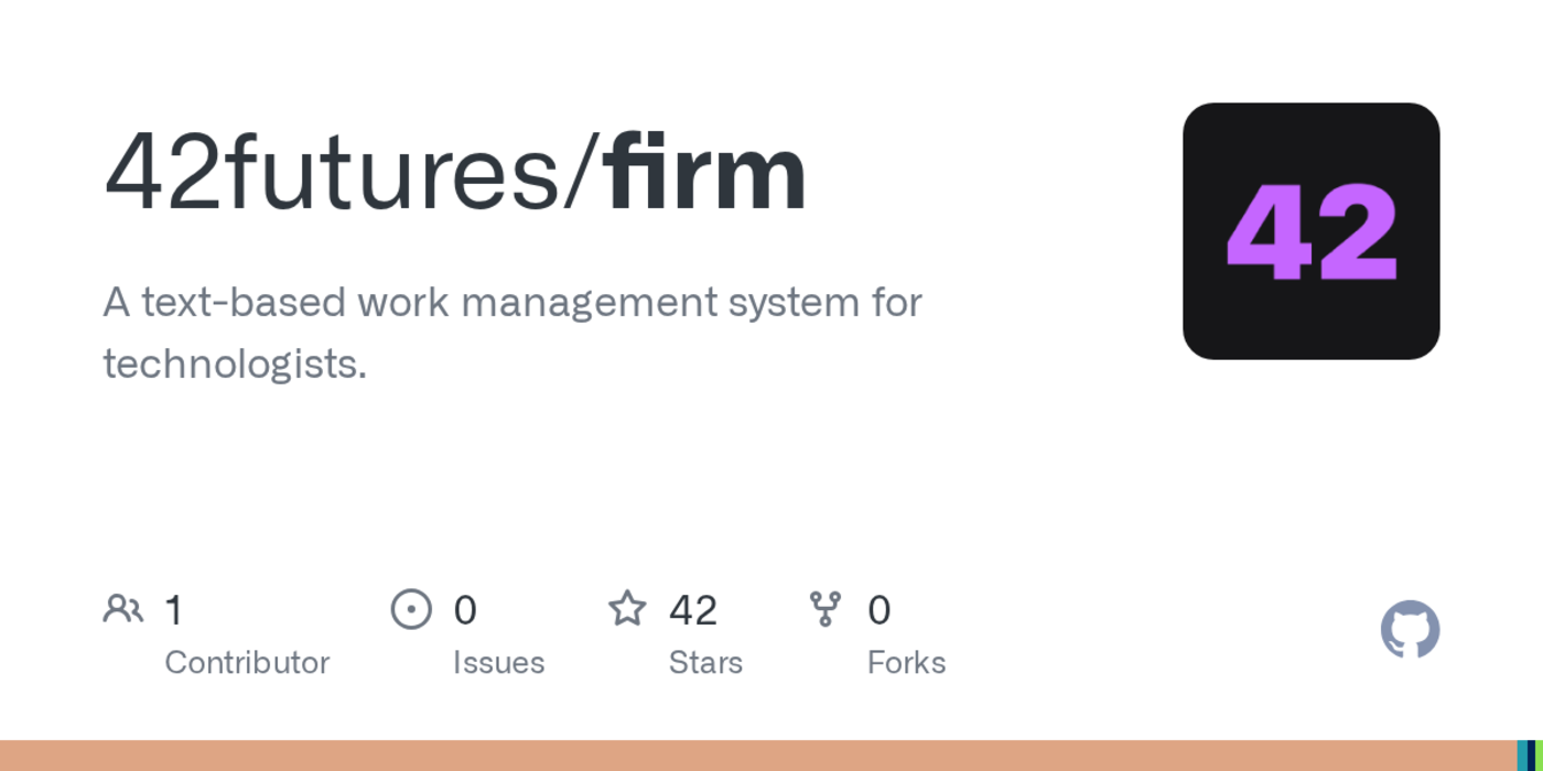 show hn firm a textbased work management system