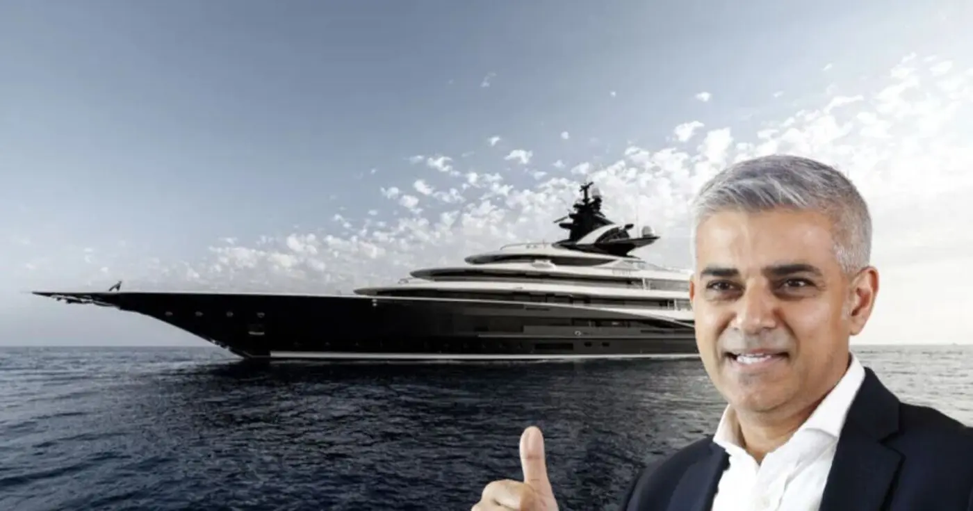 sadiq khan holds birthday bash on 268m superyacht