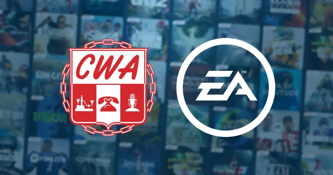 video game union workers rally against 55b private acquisition of ea