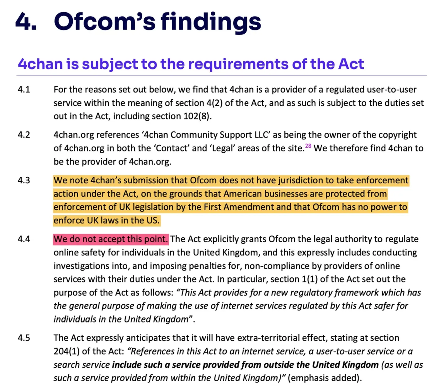 4chan lawyer publishes ofcom correspondence irony is overwhelming