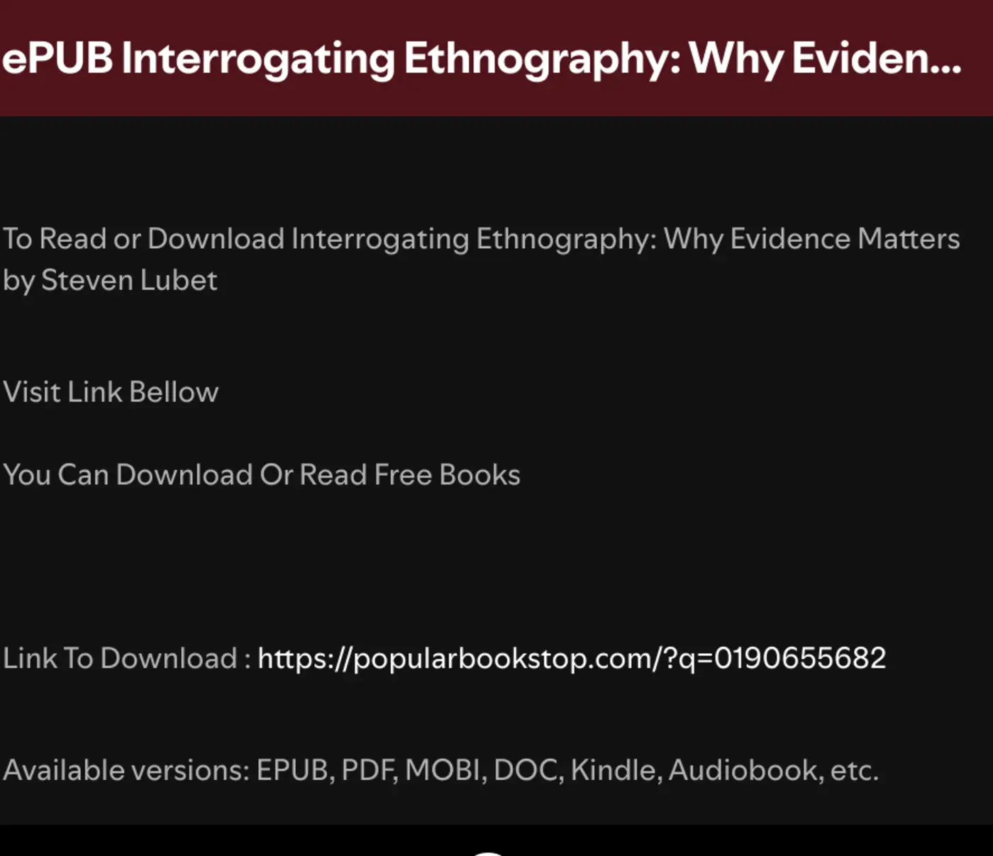 spam in spotify podcasts
