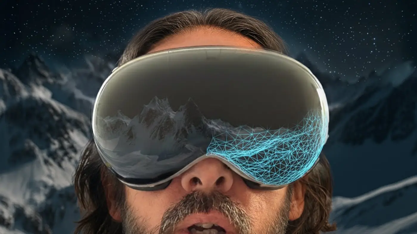 making ice moon for apple vision pro video