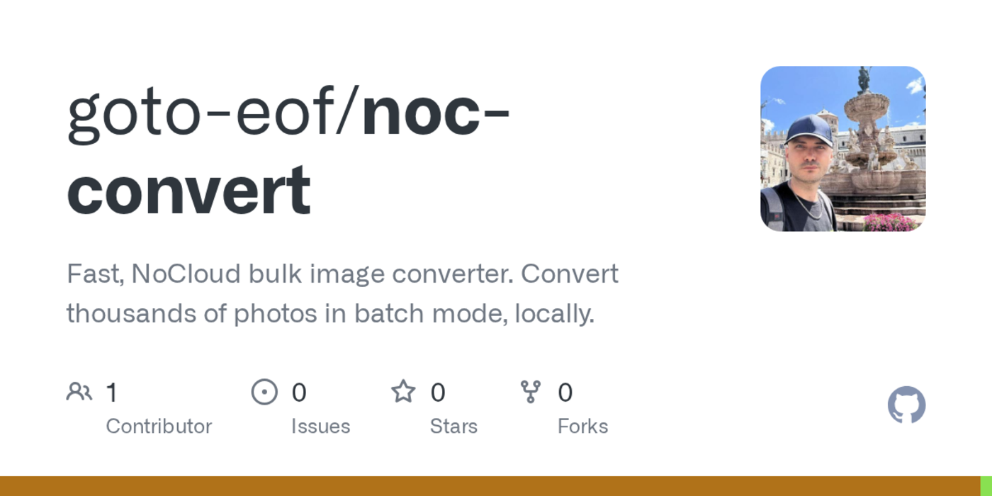 show hn nocloud bulk image converter crossplatform privacyfirst