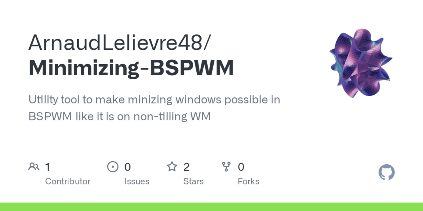 show hn minimizing windows in bspwm