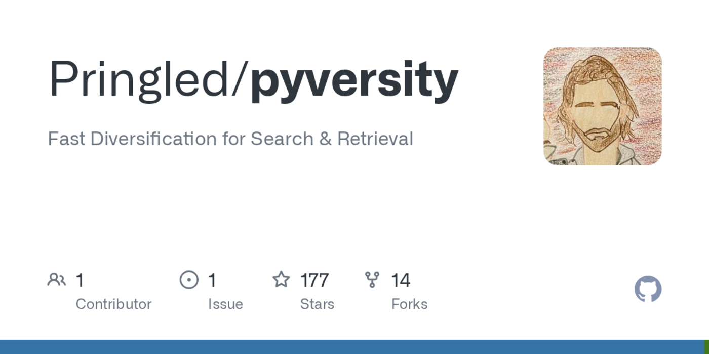 show hn pyversity fast result diversification for retrieval and rag