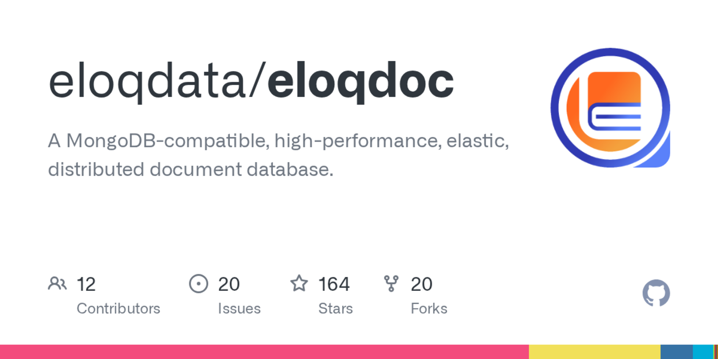 show hn eloqdoc mongodbcompatible doc db with object storage as first citizen