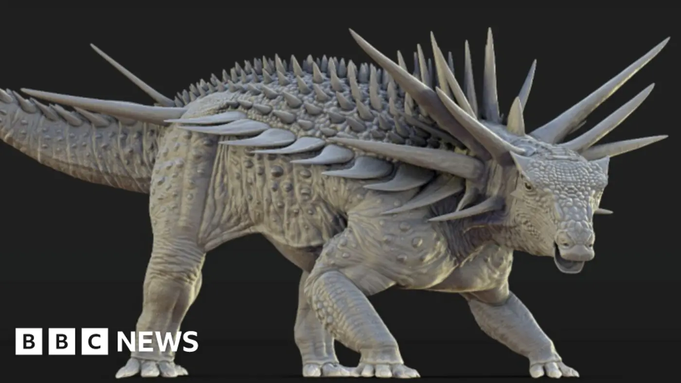x27punk rockx27 dinosaur with metrelong spikes discovered