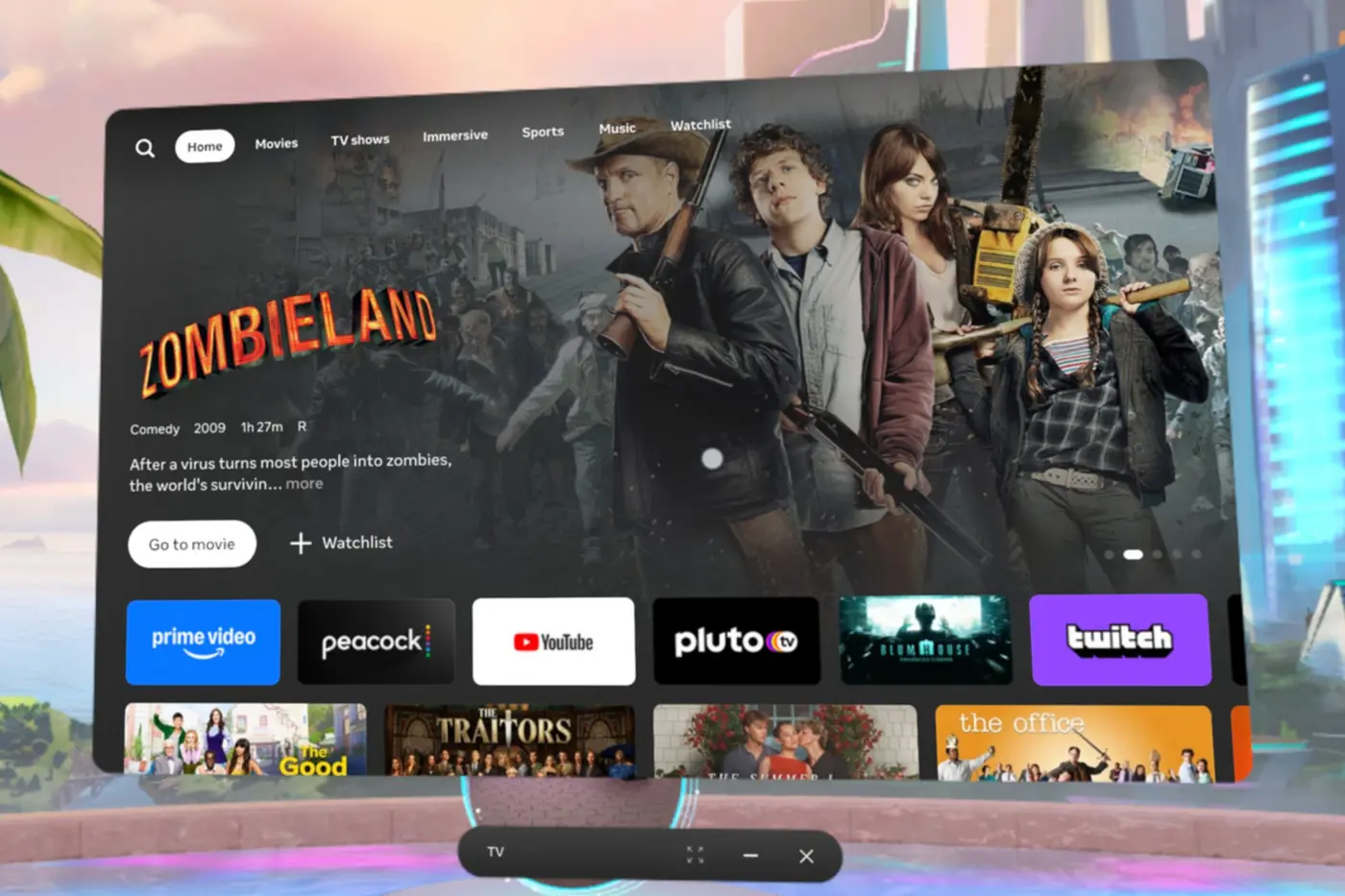 meta is building a smart tv in vr