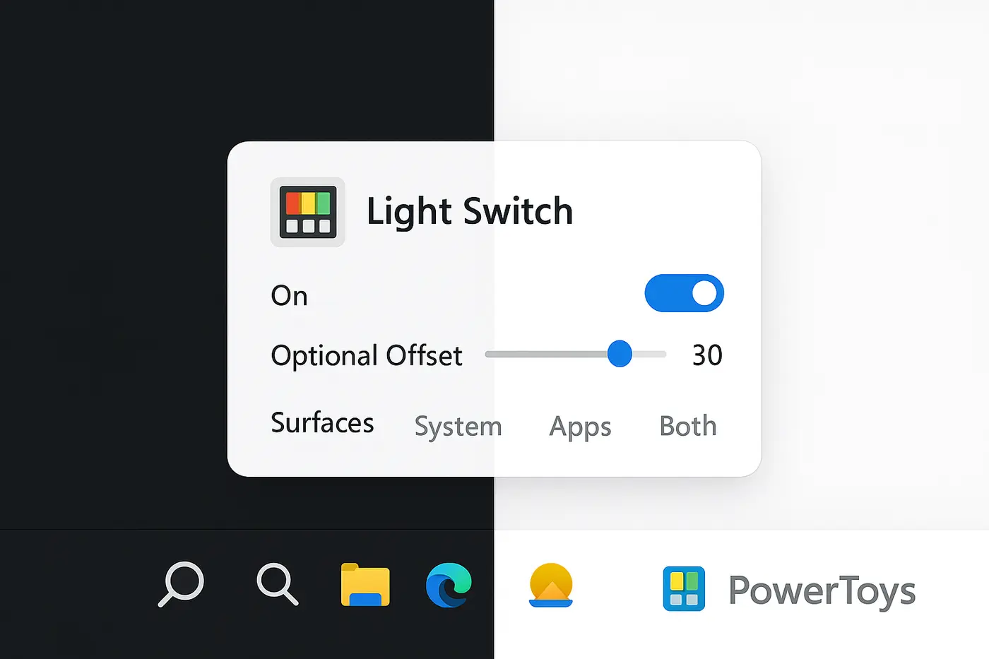light theme switching issue on windows due to powertoys update