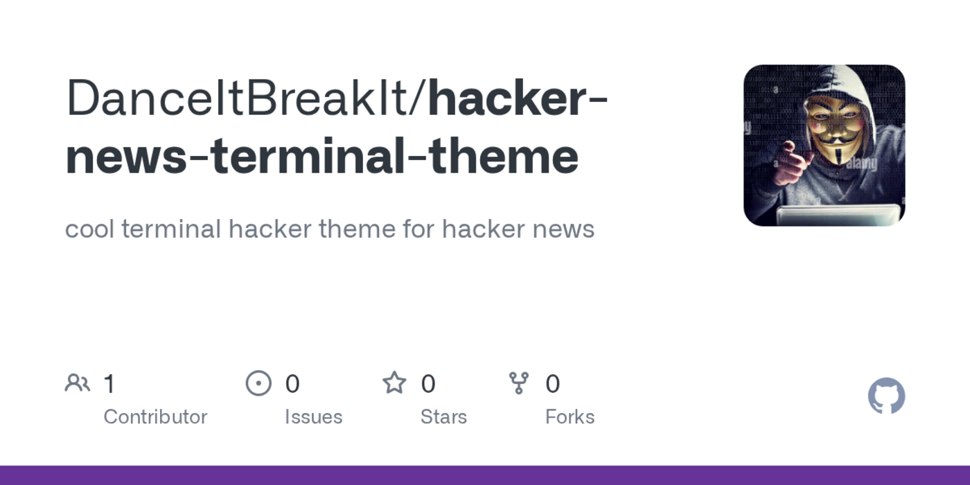 show hn hn terminal theme browser extension