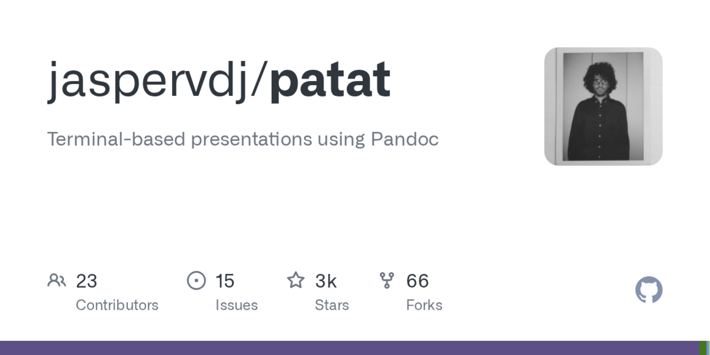 patat terminalbased presentations using pandoc