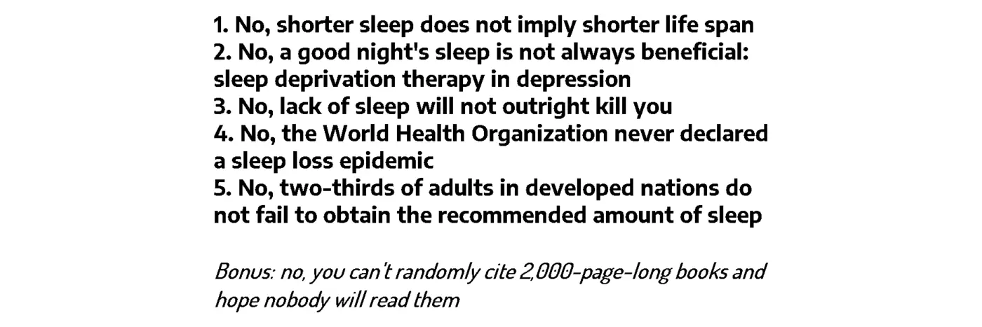 matthew walkerx27s quotwhy we sleepquot is riddled with scientific and factual errors