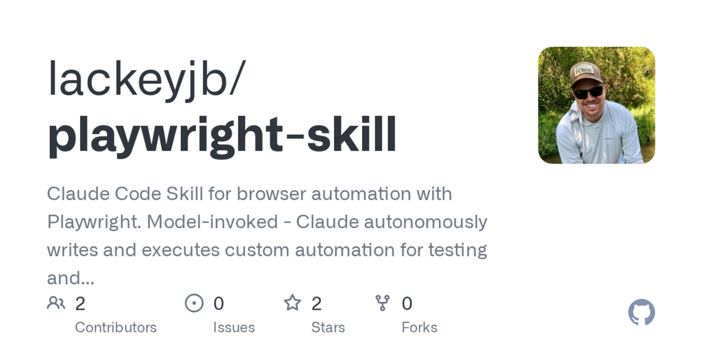 show hn playwright skill for claude code less context than playwrightmcp