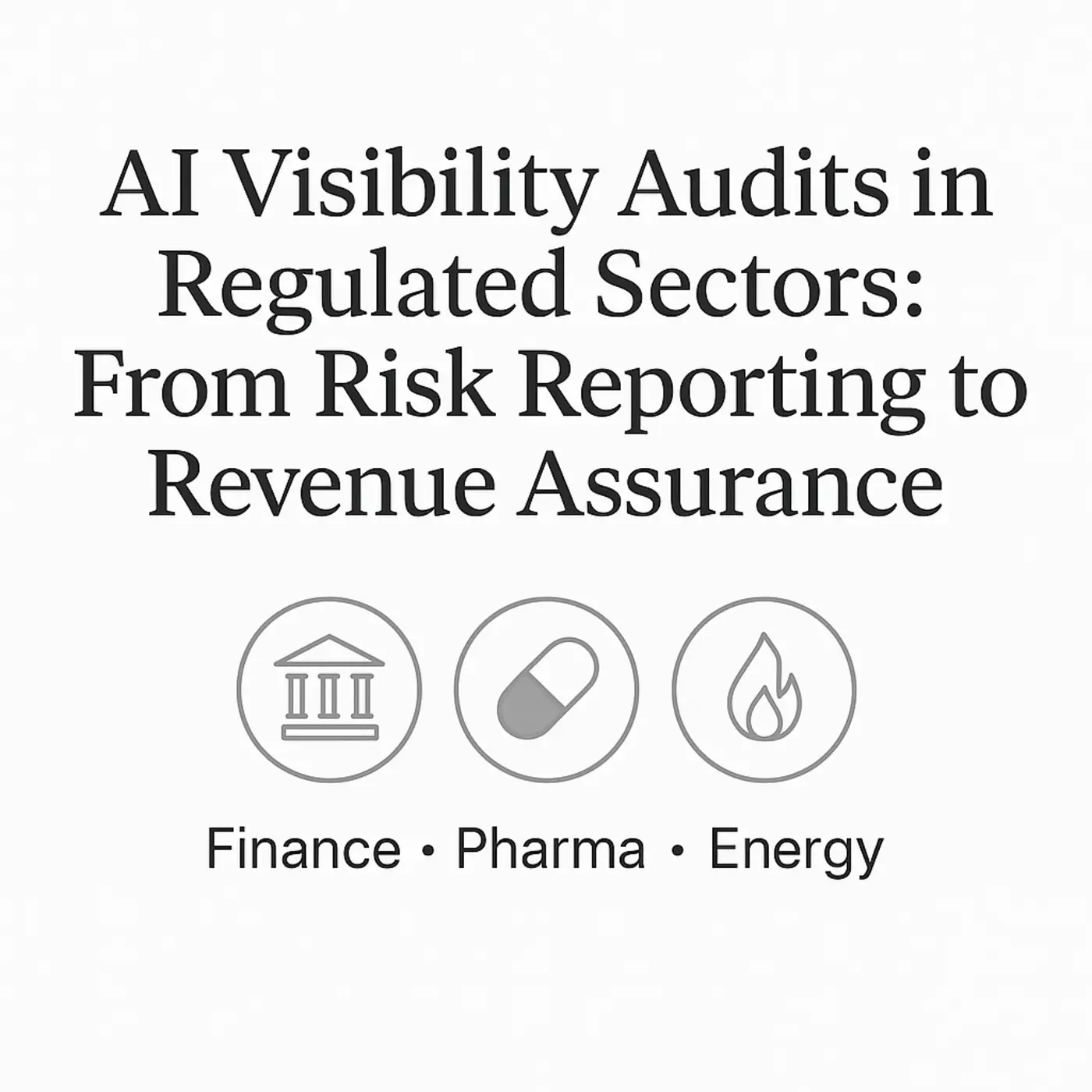 ai visibility audits in regulated sectors