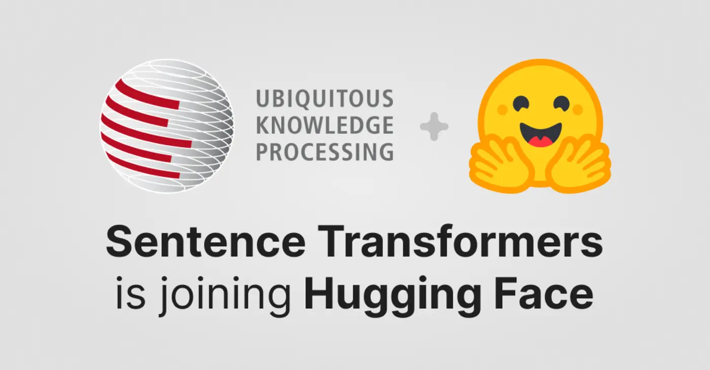 sentence transformers is joining hugging face