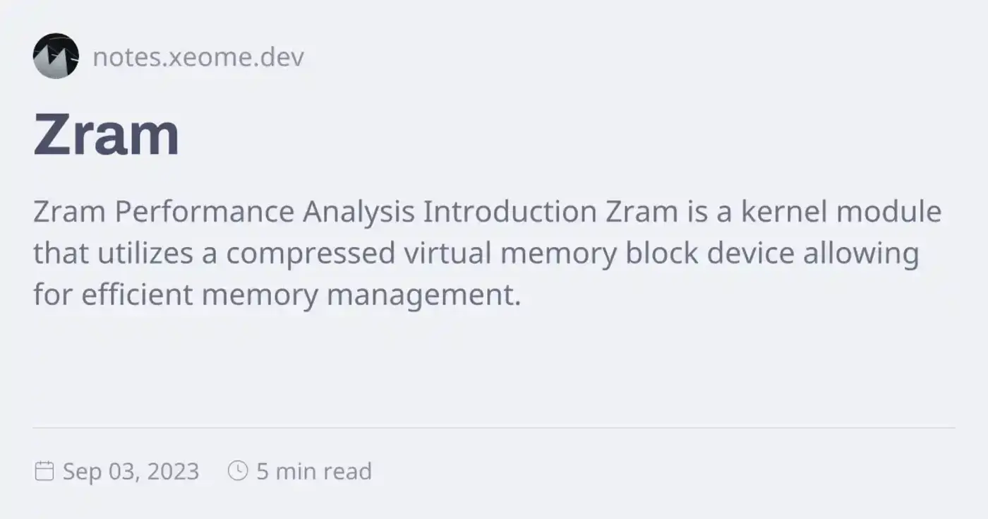 zram performance analysis