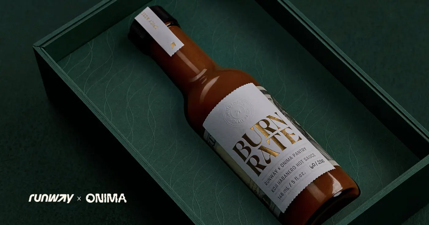 burn rate hot sauce wrapped in a real 100 bill for 1399