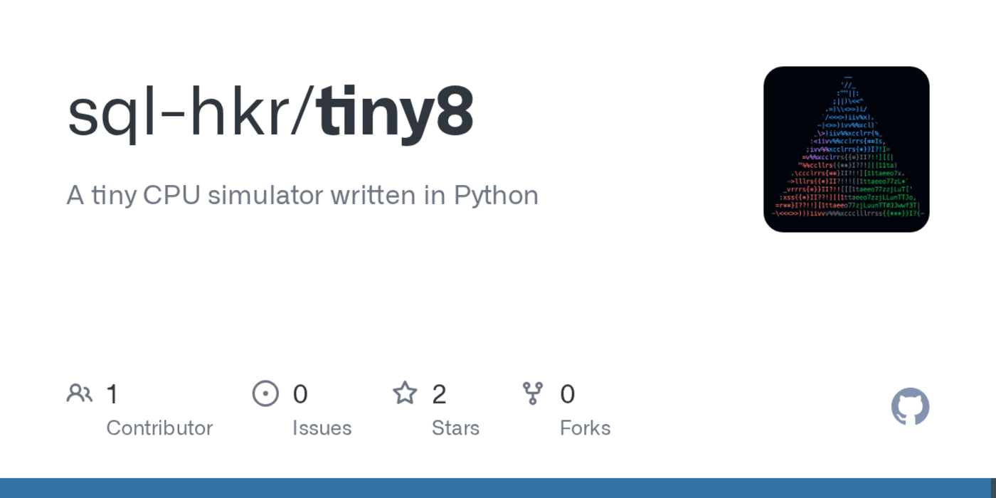 show hn i built an 8bit cpu simulator in python from scratch