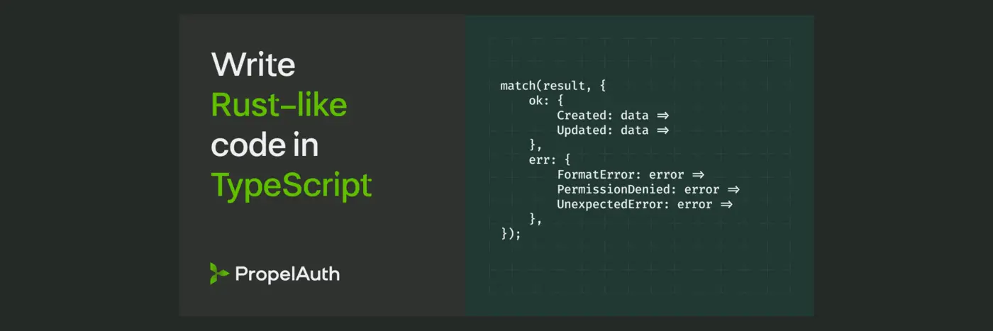 write rustlike code in typescript
