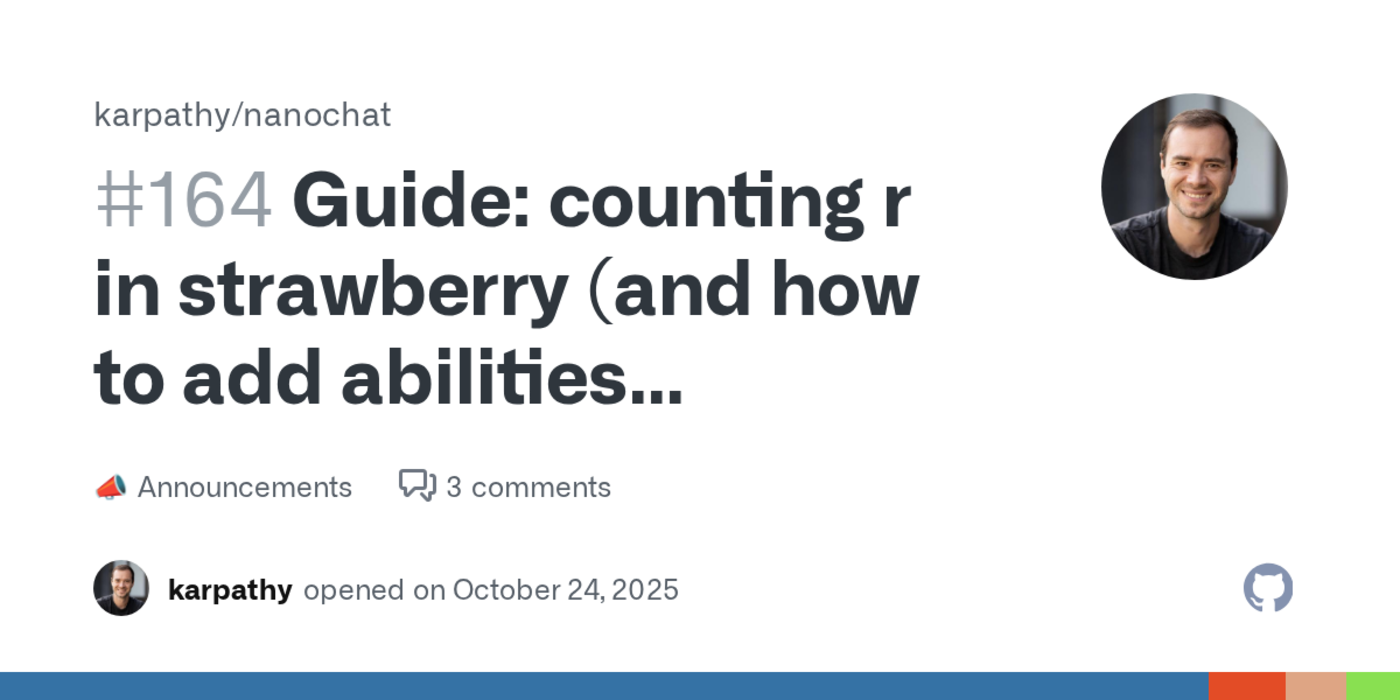 counting r in strawberry nanochat guide