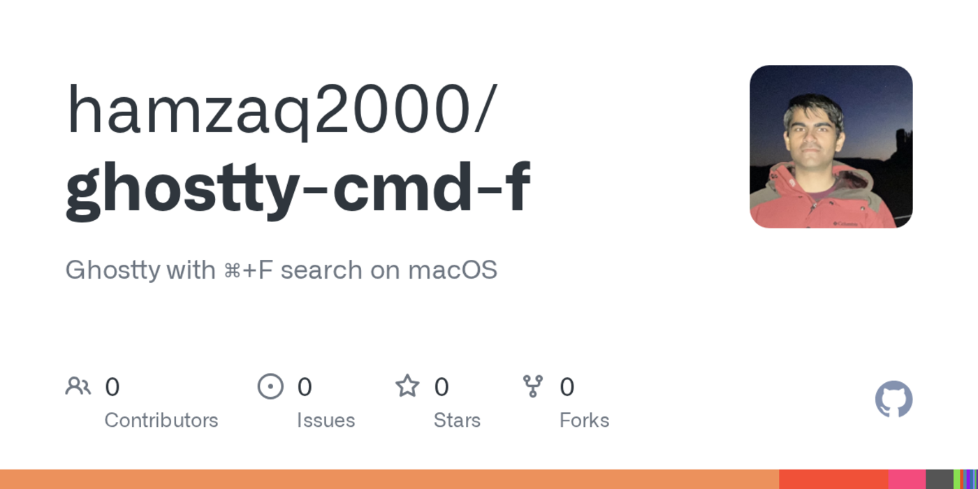 ghostty with f search