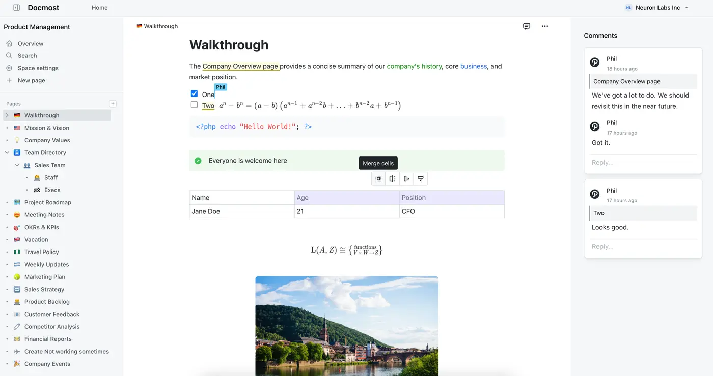 docmost an opensource collaborative wiki and documentation software