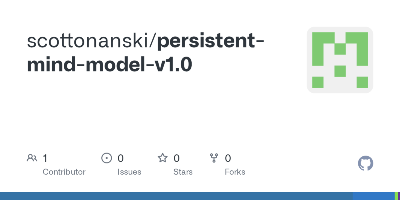 show hn persistent mind model ai that develops its own identity