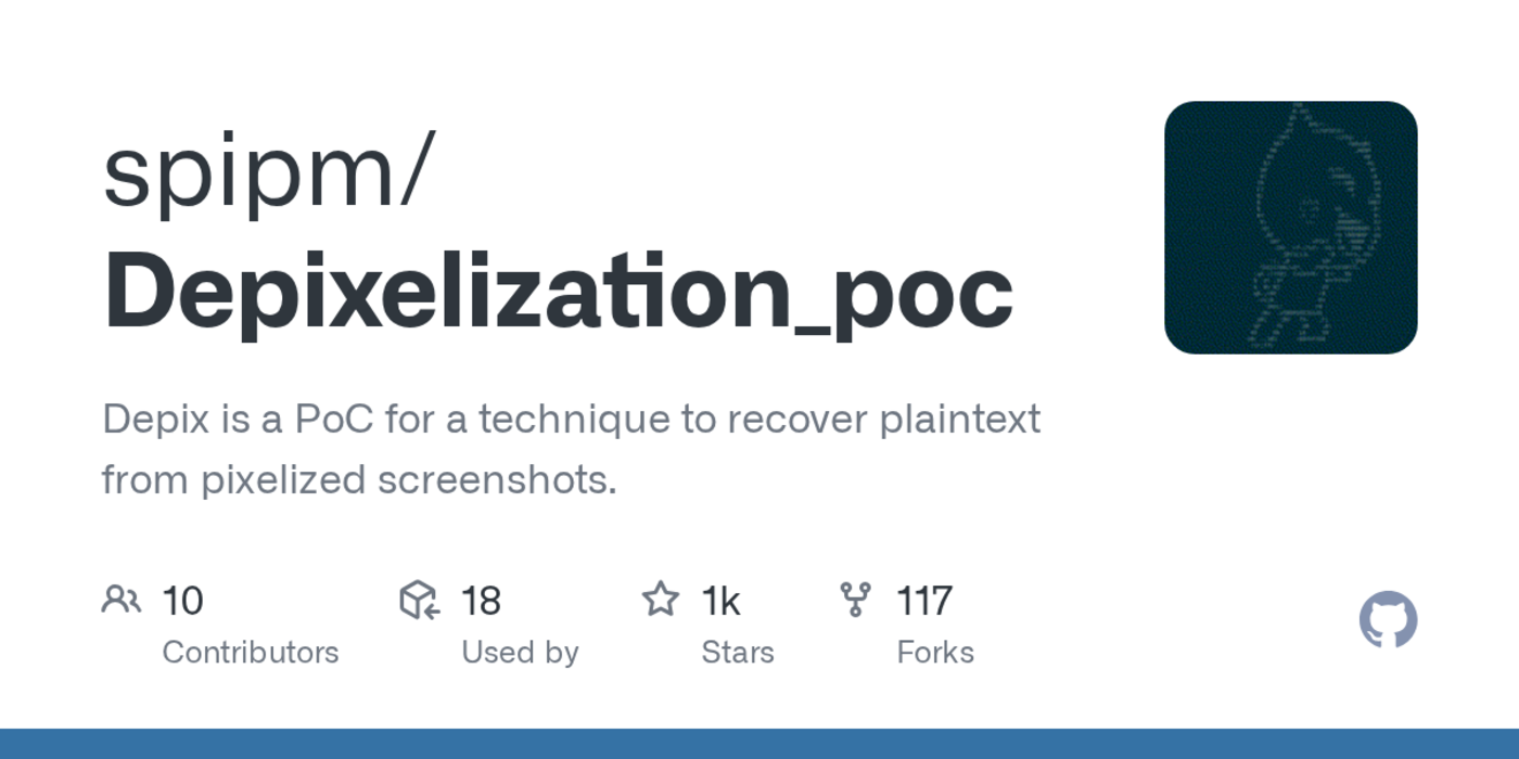 text depixelization