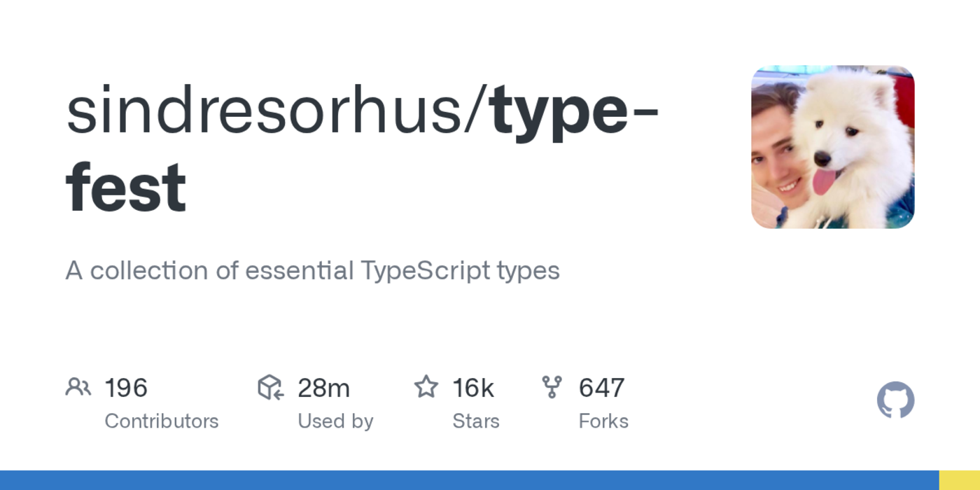 typefest a collection of essential typescript types