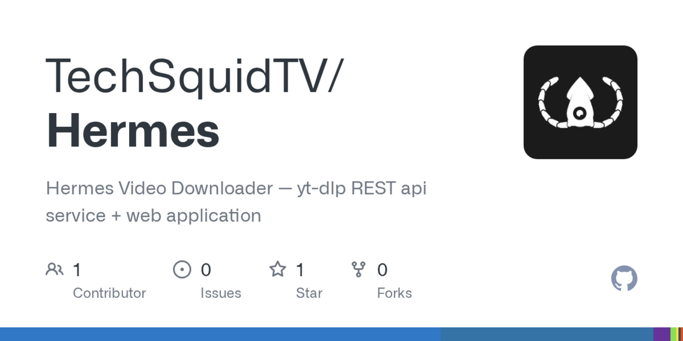 show hn hermes selfhosted video downloader