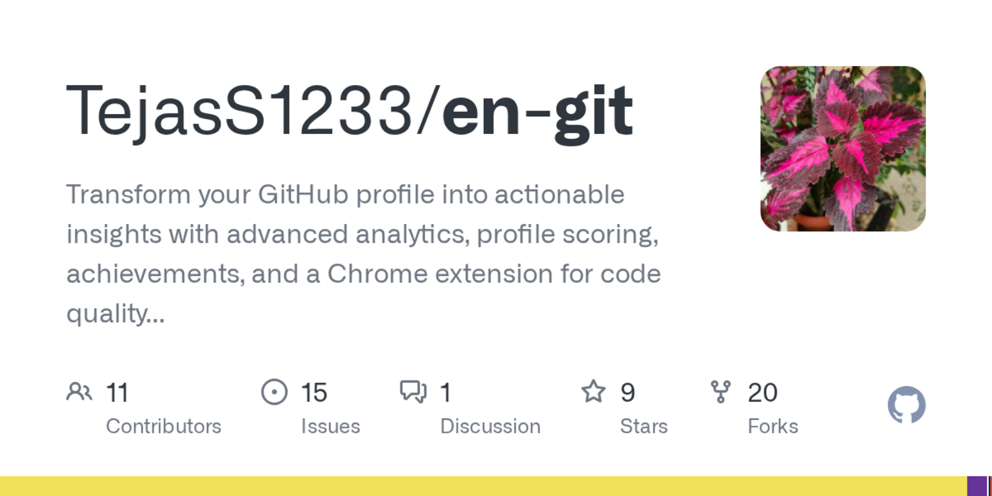 show hn i built a tool to score and analyze github profiles