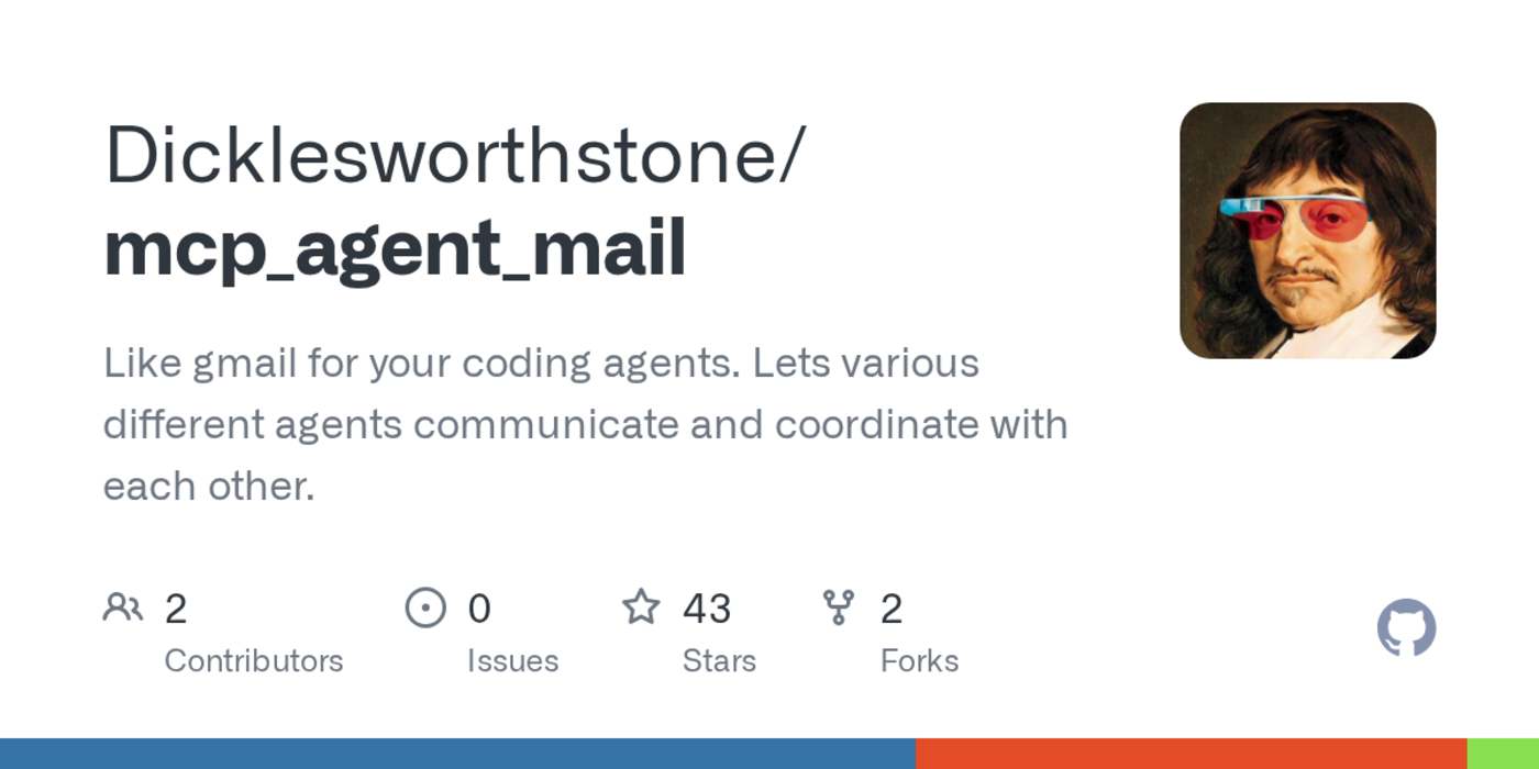 show hn mcp agent mail like gmail for coding agents