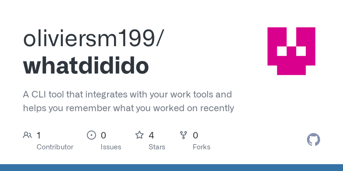 show hn whatdidido cli to summarize your work from jiralinear