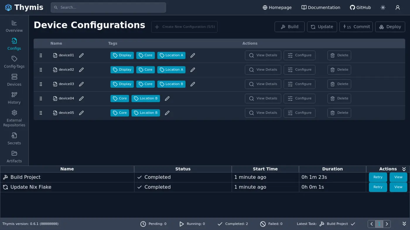 show hn thymisio device management images preloaded with your applications