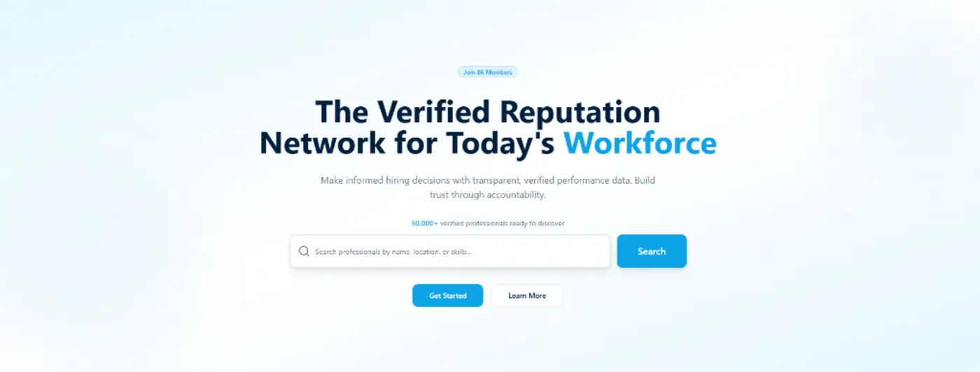 workverify the verified reputation network for todayx27s workforce
