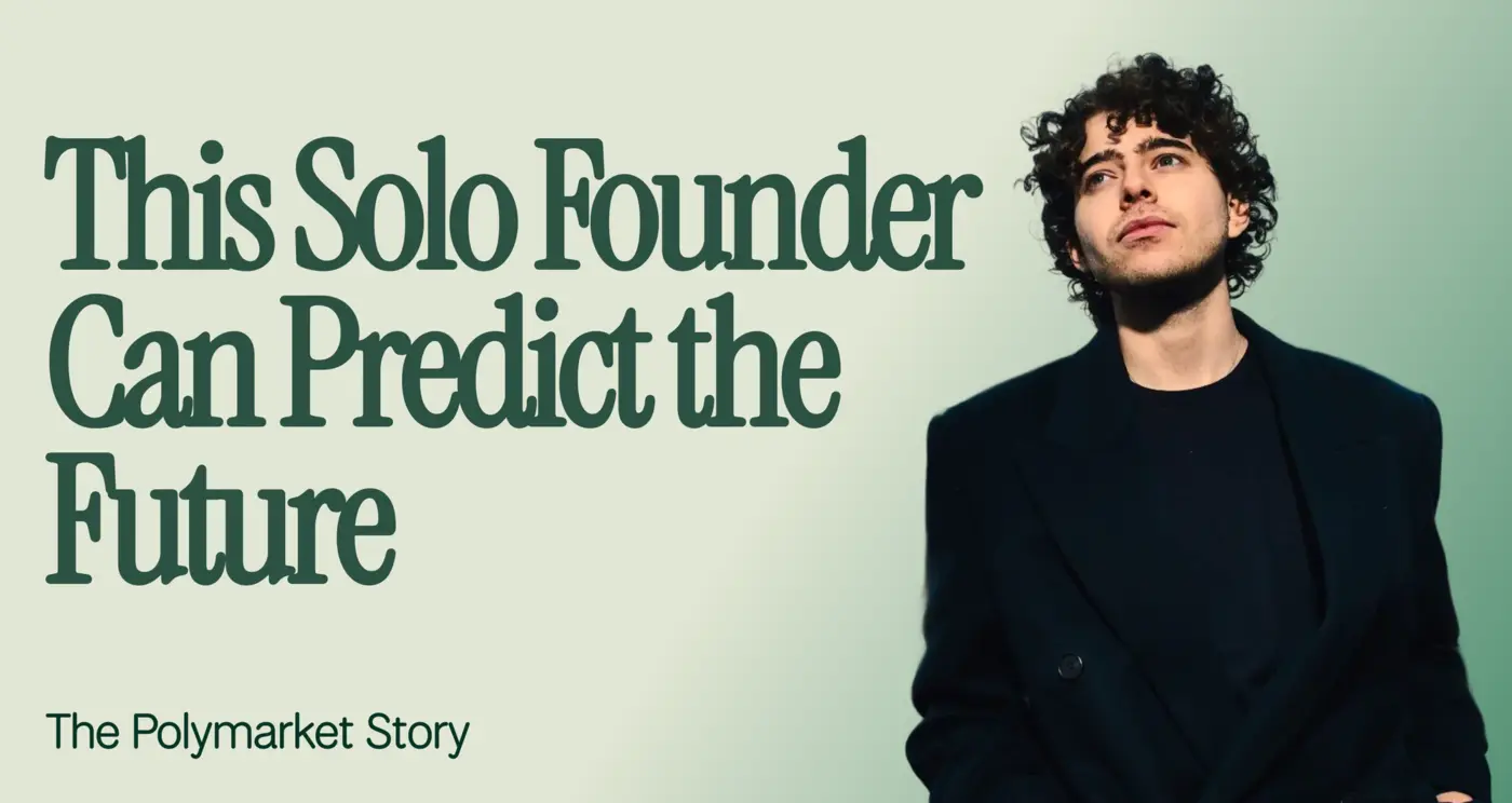 this solo founder can predict the future the polymarket story