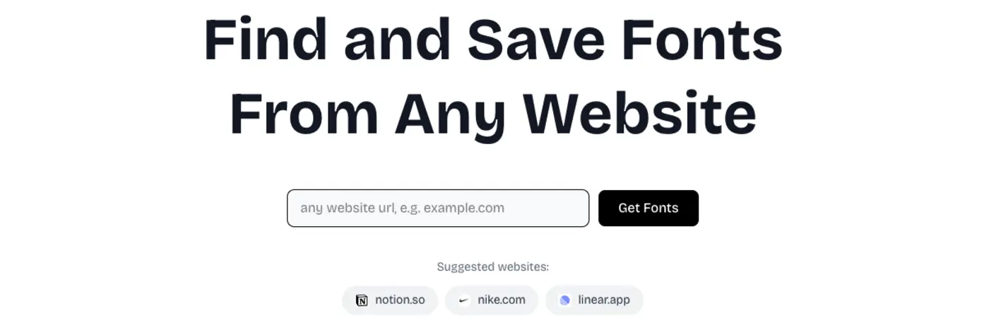 show hn find and download fonts from any website weekend project